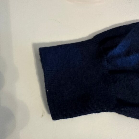 JCREW Cashmere V Neck Sweater - Navy Blue - Picture 4 of 12